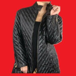 Shebang Full-Length Genuine Leather Coat, size Medium? Excellent Condition